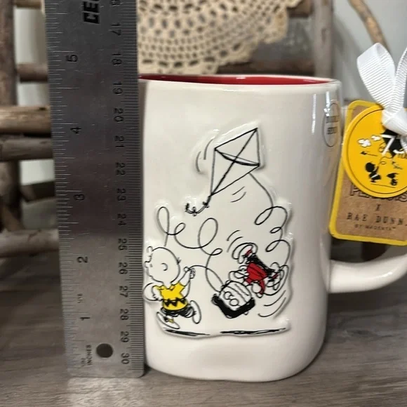 NWT! PEANUTS X RAE DUNN EVERYTHING SEEMS FINE CHARLIE BROWN DOUBLE-SIDED MUG - Picture 8 of 12